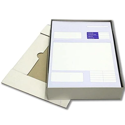 Image of 100 SAGE Compatible Invoice ON Laser Paper A4 210 x 297mm 063921, SGE040, SE80, SE80S and DUKSA008