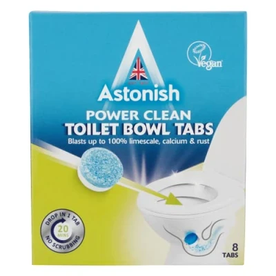 Image of 2 x Astonish Toilet Bowl Cleaner Tabs Limescale Remover 10 25g Tablets