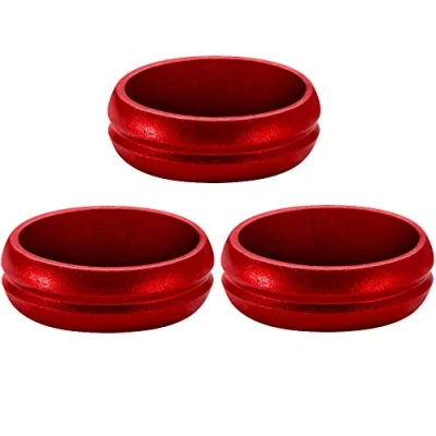 Image of Mission Darts F Lock Rings Flight Lock, Red, 1 Set (X2504)