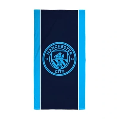 Image of Manchester City FC Character World Official Towel Super Soft Feel, Badge Football Club Design Perfect The Home, Bath, Beach &amp; Swimming Pool One Size 75cm x 150cm 100% Cotton
