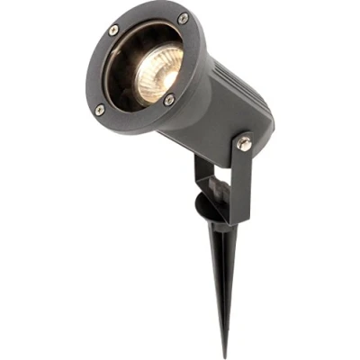 Image of KnightsBridge 50W GU10 IP54 Adjustable Spike &amp; Wall Garden Light