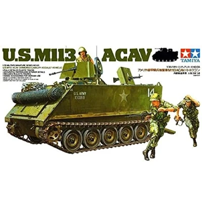 Image of TAMIYA TAM35135 1/35 U.S. M113 ACAV Plastic Model Kit Military, Green, zzzz s