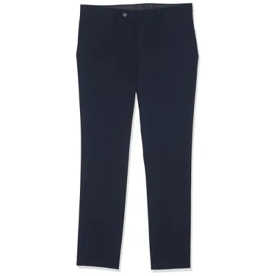 Image of DKNY Men&#039;s Suit Dress Pants, Navy Solid, 30W x 32L