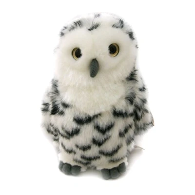 Image of Living Nature Soft Toy Plush Snowy Owl with 360 Degree Turning Head (18cm), Unbekannt