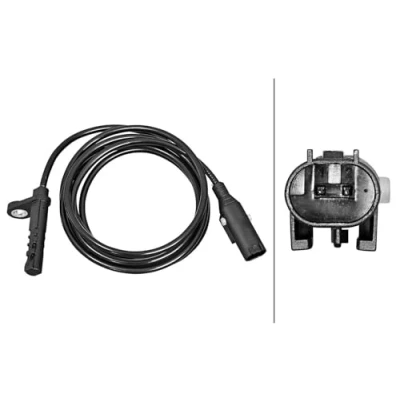 Image of 2E0927748AB ABS Sensor HELLA 6PU 358 217 121 Rear Axle Right Hall 2 pin connector 1620mm VOLKSWAGEN: Crafter 30 50 Van
