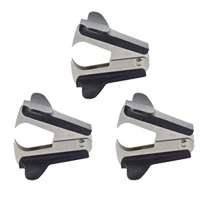 Image of Staple Remover 3 Pack, Remover,Staple Remover,Black Lightweight Staple, Grip Pull, Steel Jaw Binding Supplies Removal, Tool for Family School Office