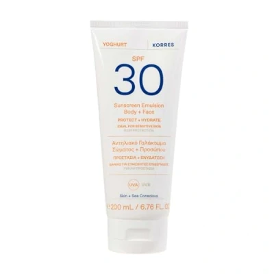 Image of KORRES YOGHURT Emulsion Body + Face SPF30 200ml