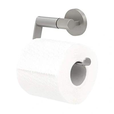 Image of Tiger Noon Toilet Roll Holder, Stainless Steel Brushed, 13.2 x 9 4 cm