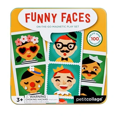 Image of Petit Collage Funny Faces Magnetic Play Set