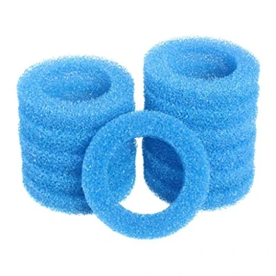 Image of INGVIEE Pack of 12 Compatible Blue Coarse Foam Filter for Eheim Ecco Pro 130 200 300 Aquarium