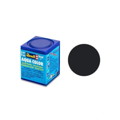 Image of Revell 18ml Aqua Color Acrylic Paint (Black Mat Finish)