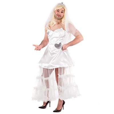 Image of Fun Shack Bride Fancy Dress Wedding for Men, Mens Stag Do Outfit, Outfit Costumes Medium