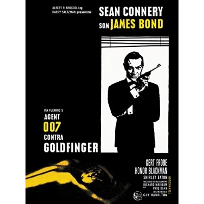 Image of Pyramid International James Bond Goldfinger Window, Small Canvas