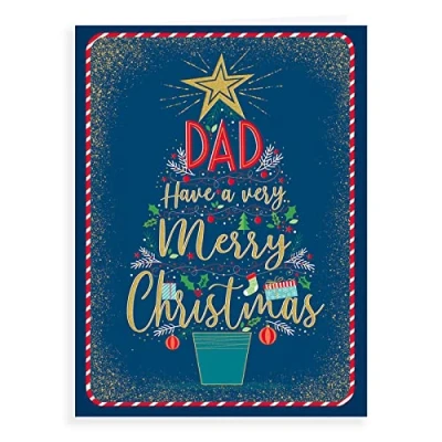 Image of Regal Publishing Modern Christmas Card Dad 12 x 9 inches