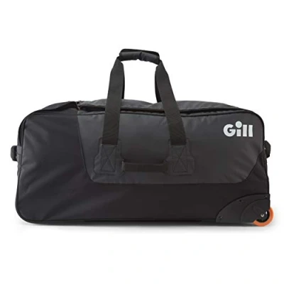 Image of Gill 115 Litre Rolling Jumbo Cargo Bag Hardwearing &amp; Waterproof with Retractable Handle and Wheels Black