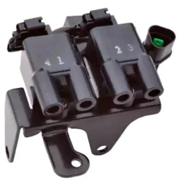 Image of 2730102600 Ignition Coil HELLA 5DA 358 000 571 3 pin connector 12V Block HYUNDAI: Amica / Atoz
