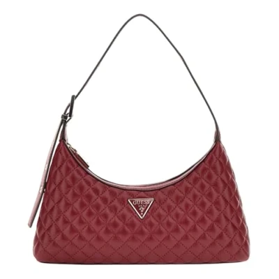 Image of Guess ECO Rianee Handbag, Women&#039;s, Size: One Size, Claret