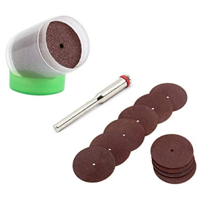 Image of CruSio Cutting Disc Set 35 Pcs Blades Reinforced Cut off Grinding Discs Wheels 22Mm with Arbor Mandrel for Dremel Rotary Tool