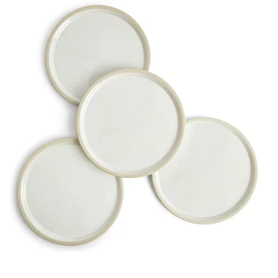 Image of Royal Doulton Urban Dining Plate/Lid 25.5cm/10in White Set of 4