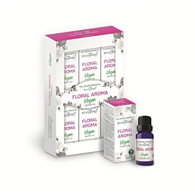 Image of The Vegan Range by Stamford Aroma Oils. 6packs x 10ml Floral