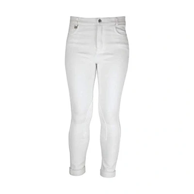 Image of HyPERFORMANCE Melton Childrens Jodhpurs White 28