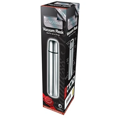 Image of Kingfisher Stainless Steel Vacuum Flask, Silver, 0.5 Litre