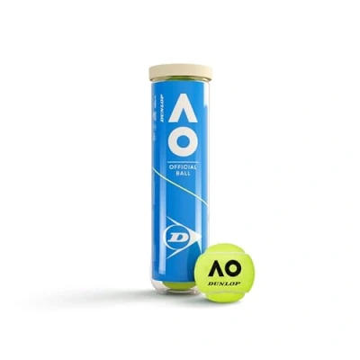 Image of DUNLOP Australian Open tennis ball for sand, hard court and turf (4 balls)