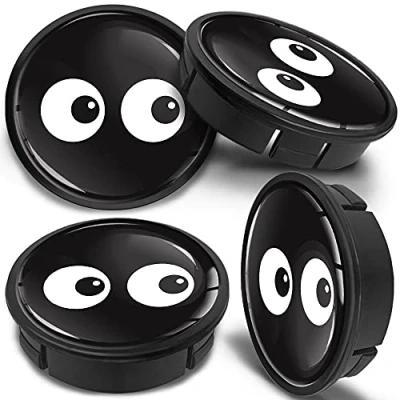Image of SkinoEu 4 x 60mm ABS Car Alloy Wheel Centre Universal Rims Hub Center Caps Auto Tuning Black Eyes CX 45