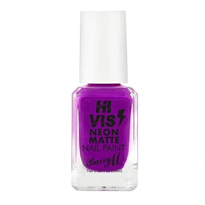 Image of Barry M Cosmetics Hi Vis Neon Matte Nail Paint, Purple Thrill