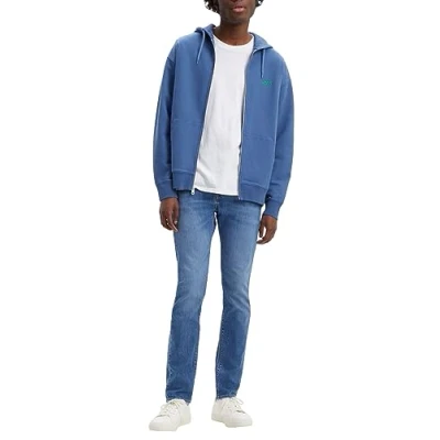 Image of Levi&#039;s Men&#039;s 510 Skinny Z1965 Medium Indigo Worn in Jeans, in, 33W 36L UK