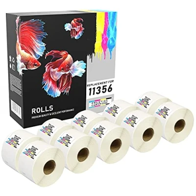 Image of Prestige Cartridge 11356 89 mm x 41 Address Labels Roll for Dymo Labelwriter 320/400/450/4XL (Pack of 10)
