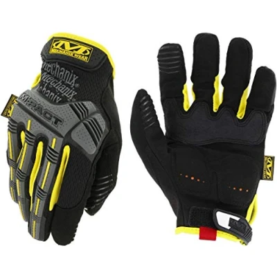 Image of Mechanix Wear M Pact Work Gloves (Medium, Yellow)