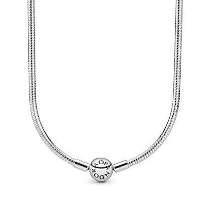 Image of PANDORA Moments Women&#039;s Sterling Silver Necklace, 42cm, No Box