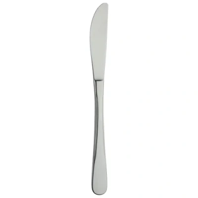Image of Grunwerg Venus Table Knives, 18/0 Stainless Steel, Mirror Finish, Fiddle Pattern Stylish Everyday Cutlery (Pack of 12)