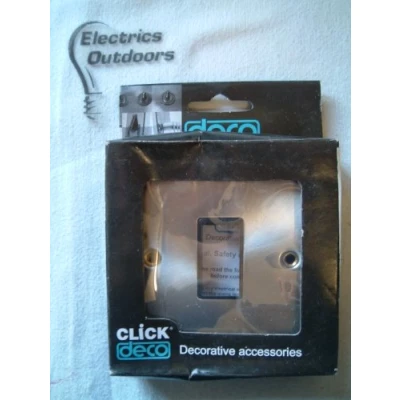 Image of CLICK DECO VICTORIAN SATIN CHROME 1 GANG SINGLE SWITCH APERTURE VPSC401BK