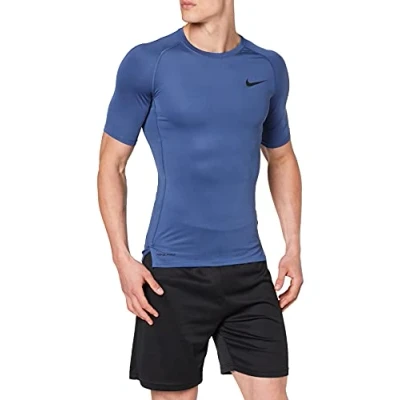 Image of Nike M Np Top Ss Tight T Shirt Mystic Navy/(Black), 4XL