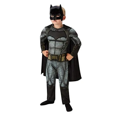 Image of Rubie&#039;s Official DC Comics Warner Bros Dawn of Justice Deluxe Batman Fancy Dress Costume Large