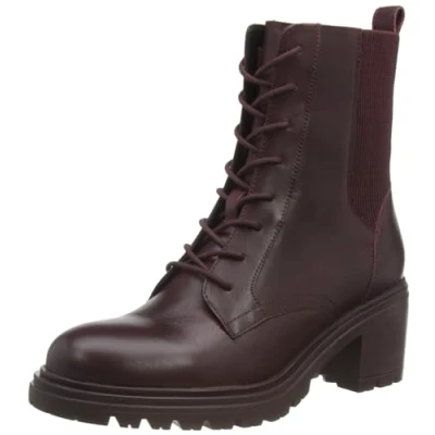 Image of Geox Women&#039;s D Damiana Ankle Boot, Wine, 10 UK