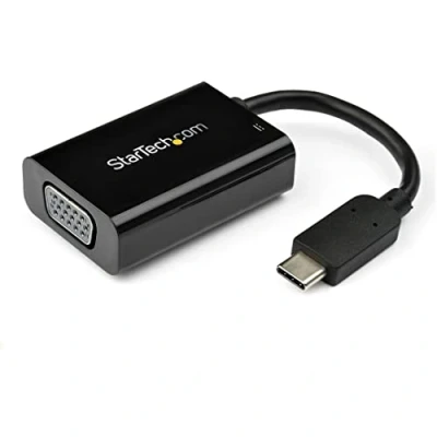 Image of StarTech.com USB C auf VGA Adapter mit Stromversorgung Typ zu Konverter für Computer 2048x1280