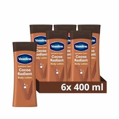 Image of Vaseline cocoa Radiant Body Lotion 100% butter for dry skin 6x 400 ml