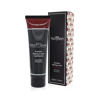 Image of Edwin Jagger SCSWT Sandalwood 99.9% Natural Premium Shaving Cream 75ml Tube
