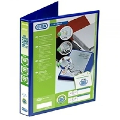 Image of Elba Panorama 25mm 2 D Ring Presentation Binder A4 Black (6 Pack)
