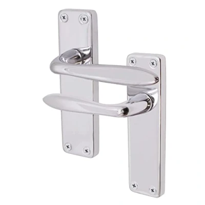 Image of EAI Victorian Lever Latch Handle for Internal Doors Polished Chrome 155 x 41mm