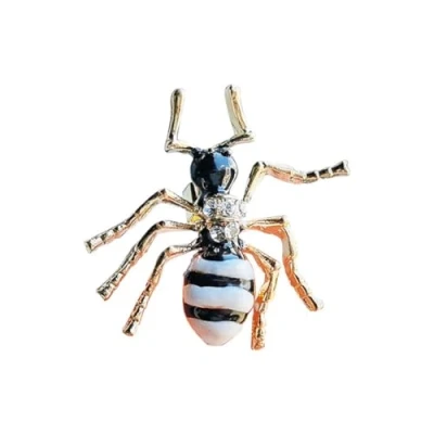 Image of Ant Alloy Brooch Pin Badge Cute Insect Brooches Enamel For Women Men Clothing Accessories Animal Jewelry Gifts