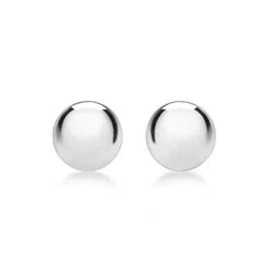 Image of Carissima Gold Women&#039;s 9 ct White 8 mm Ball Polished Stud Earrings