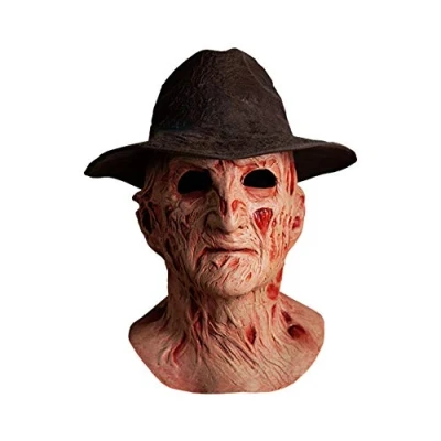 Image of Trick Or Treat Studios A Nightmare on Elm Street 4: The Dream Master Deluxe Latex Mask with Hat Freddy Krueger