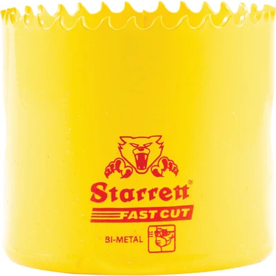 Image of Starrett HSS Bi Metal Hole Saw FCH0200 Fast Cut Extra Cobalt For Stainless Mild Sheet Wood Plastic Various Materials 51mm