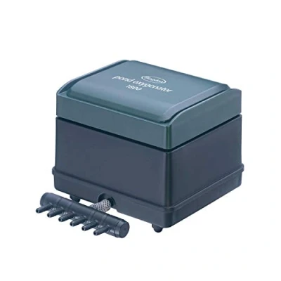 Image of Blagdon Pond Oxygenator 1800, 6 Outlet Air Pump for Ponds Up to 10,000 Litres (Koi 5,000 Litres), Suitable Aeration and Oxygenation in Hydroponic Aquaponic Systems, Green