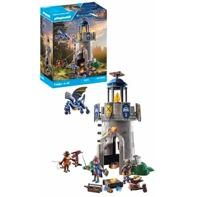 Image of Playmobil Knight&#039;s Tower with Blacksmith and Dragon