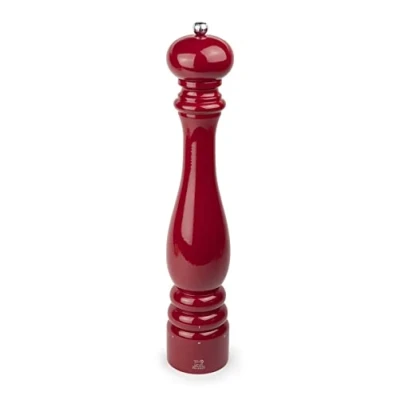Image of PEUGEOT Paris u&#039;Select 40 cm Pepper Mill 6 Predefined Grind Settings Made with PEFC Certified Wood in France Glossy Passion Red Colour
